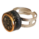 Anel Orgonite Ajustavel Pedra