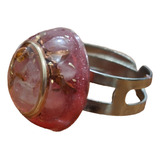 Anel Orgonite Quartzo Rosa