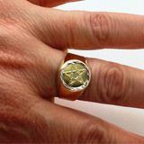 Anel Ouro 18k Pentagrama