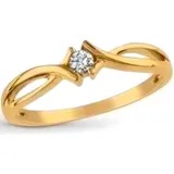 Anel Ouro 18k Solitario