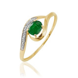 Anel Ouro Amarelo18k Diamantes