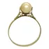 Anel Ouro Feminino 18k 750 De Pérola Legitima Agua Salgada