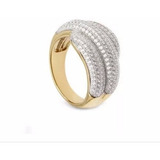 Anel Pave Em Ouro
