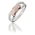 Anel Pave Em Ouro Branco  E Rosê 18 Quilates !!+brilhantes