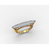 Anel Pave Ouro 18k