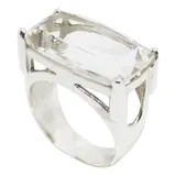 Anel Pedra Natural Cristal