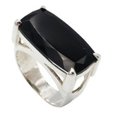 Anel Pedra Natural Onix