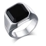 Anel Pedra Onix Natural