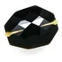 Anel Pedra Preta Quartzo Dryzum Ouro 18k 11942