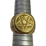 Anel Pentagrama Invertido Estrela