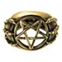 Anel Pentagrama Invertido Garra Goetia Magia Aço Inox
