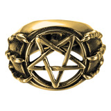 Anel Pentagrama Invertido Garra