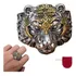 Anel Prata 925 Cabeça Tigre Armadura Ajustável+ Saco Veludo