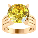 Anel Prata 925 Dourada