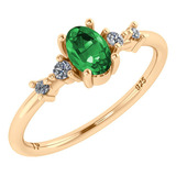 Anel Prata 925 Dourada