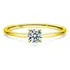 Anel Prata 925 Moissanite 4mm 30 Pontos - Noivado Casamento