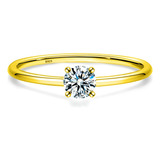 Anel Prata 925 Moissanite