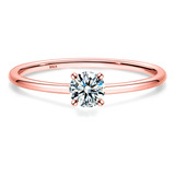 Anel Prata 925 Moissanite