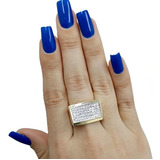 Anel Prata 950 Feminino