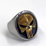 Anel Prateado Caveira Demolidor