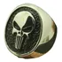 Anel Punisher Justiceiro Prata Aço Inox Em Promoção
