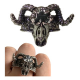 Anel Punk Gotico Caveira