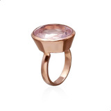 Anel Quartzo Rosa Prata