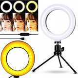 Anel Ring Light Led 16cm Selfie Tripe Luz Make Foto Tb1501