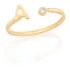 Anel Rommanel Ajustável Com Letra E Zirconia 512843 