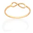 Anel Rommanel Banhado Ouro Aro Fino Infinito Delicado 511815