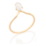 Anel Solitario Com Zirconia
