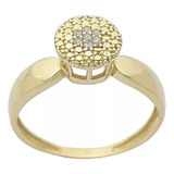 Anel Solitario Feminino 18k