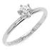 Anel Solitário Feminino Em Ouro 18k Moissanite 25 Pontos