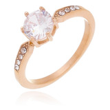 Anel Solitario Feminino Princesa