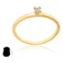 Anel Solitário Fino Banhado A Ouro 18k Feminino Exclusivo