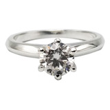 Anel Solitario Moissanite 6mm