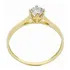 Anel Solitário Namoro Noivado 15 Anos Feminino Ouro 18k .