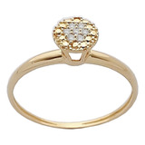 Anel Solitario Ouro 18k