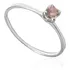 Anel Solitário Rosa Claro 3 Mm Em Prata 925