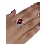 Anel Solitario Zirconia Brilhante
