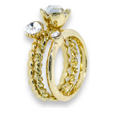 Anel Strass Triplo