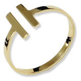 Anel T Ouro 18k