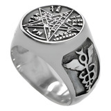 Anel Tetragrammaton Caduceu De