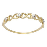Anel Vazado Ouro 18k