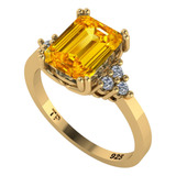Anel Vintage Classico Citrino