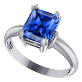 Anel Vintage Zirconia Safira