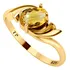 Anel Wings Prata 925 Dourada Ouro 18k - Citrino Oval 