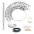 Aneleira De Metal  kit Com Medidor   Anel Pau De Medir Anéis