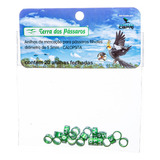 Anilhas Fechadas Marcação 5 5 Mm Calopsita Verde Claro 20 Un