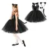 Animal World - Vestido Infantil Com Desenho De Vaca E Tigre